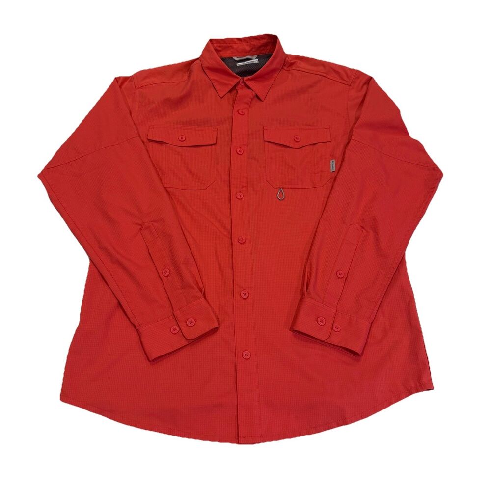 Columbia Men’s Shirt Omni Shade Medium Long Sleeve Button Up Vented Lightweight